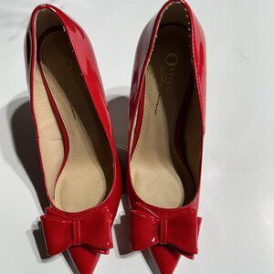 Olivia Ferguson Women Red Pump Heels